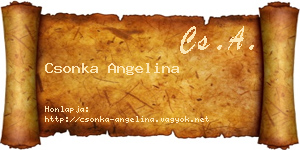 Csonka Angelina névjegykártya