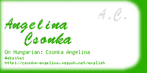 angelina csonka business card